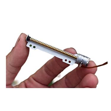 Imagem de Step Gear Arranque eletrônico de máquina de gravação pequena, iniciador eletrônico DIY, 6V DC 2 fases 4 fios micro 10 mm Stepper iniciador eletrônico, alavanca de cobre linear stepper eletrônico de