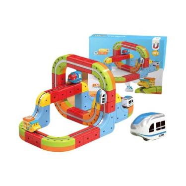 Imagem de Conjunto De Blocos De Construção Magnéticos DIY Para Crianças, Brinque