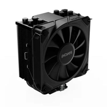 Imagem de Air Cooler Gamer PCyes Frost Multi Black Vulcan Cpu Intel / Amd - Tdp 180w - Pefpbv