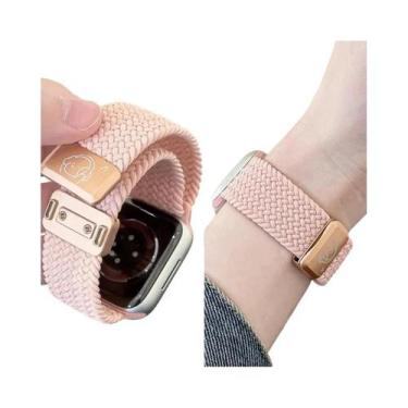 Imagem de Pulseira De Nylon Trançada Com Fecho Magnético Para Apple Watch iWatch