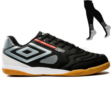 Imagem de Kit Chuteira Futsal Umbro Pro 5 Bump Club e Meião-Masculino