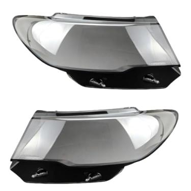 Imagem de Substituição Do Carro Farol Capa Transparente Abajur Caso Da Lâmpada Cabeça Luz Lente Escudo Compatível Com Jeep Compass 2017 2018 2019(Left And Right)