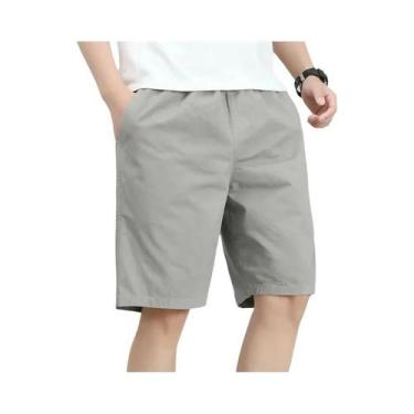 Imagem de Bermuda Masculina plus Size De Verão Casual Em Algodão Respirável Para