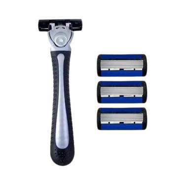 Imagem de Aparelho De Barbear Manual Unissex Com Lâmina De Aço Inoxidável De 6 C