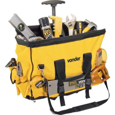 Imagem de Bolsa lona 450x250x350mm 18 divisões c/ rodas bl060 Vonder