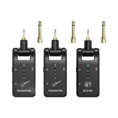 Imagem de Sistema De Guitarra Sem Fio Recarregável 2.4G 8 Canais Transmissor E R