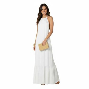 Imagem de Vestido Longo Frente Única Aniversários Pré-Wedding - CCS MANIA, G, Br