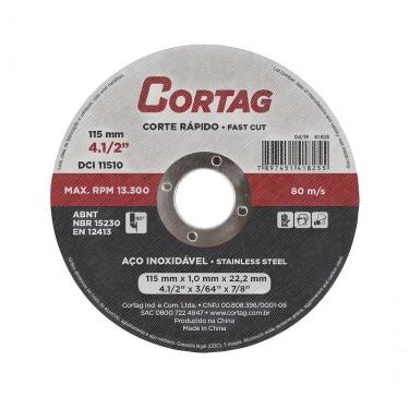 Imagem de Disco De Corte Inox 115x1,0x22,2 - Cortag