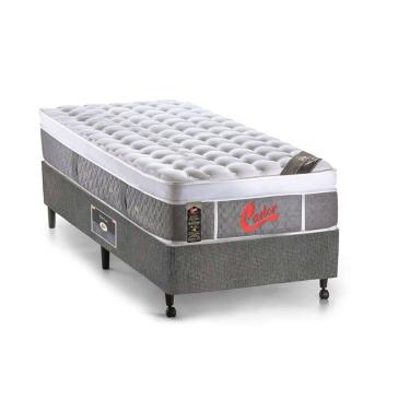 Imagem de Cama Box Solteiro: Colchão Molas Castor Plush+Base Sl Gold Star Gray(88X188)