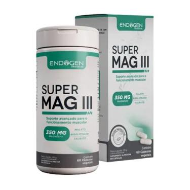 Imagem de Super Mag 3 Bisglicinato Taurato Malato 60 Vegan Caps Endogen - Flora 