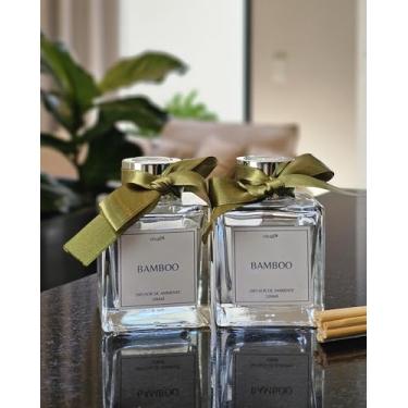 Imagem de Vivaê Difusor de Varetas Aromatizador de Ambiente Bamboo 100ml - Frasco de Vidro com Varetas de Fibra - Decoração e Perfume