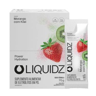 Imagem de Eletrólitos em Pó Liquidz Morango com Kiwi Tropical Caixa C/ 14 Sachês