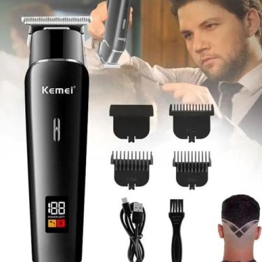 Imagem de Aparador Cabelo Masculino Kemei 1113 - Atena