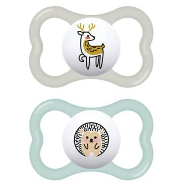 Imagem de Kit com 2 Chupetas Supreme Bico de Silicone 6m+ Neutra - MAM