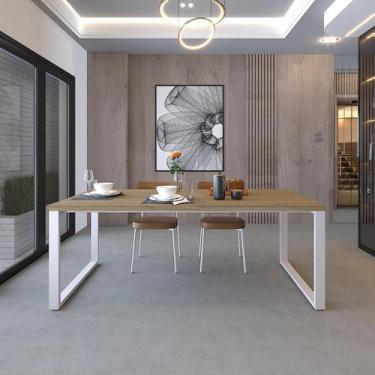 Imagem de Mesa de Jantar Queens 200cm Est.Branca - Metalig