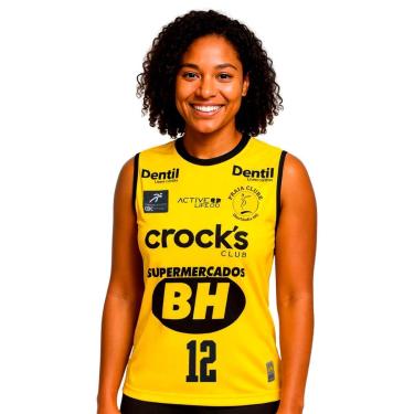 Imagem de Camisa Time Feminino Praia Clube 2026 Amarela C. Gattaz Feminina-Feminino