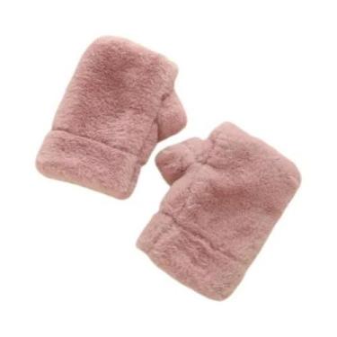 Imagem de Luvas De Pele Sintética Com Estampa De Leopardo, Macias, Quentes E Est