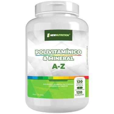 Imagem de Polivitamínico & Mineral A-z - 120 Tabletes NewNutrition-Unissex