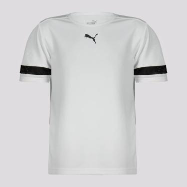 Imagem de Camiseta Puma TeamRise Juvenil Branca-Unissex