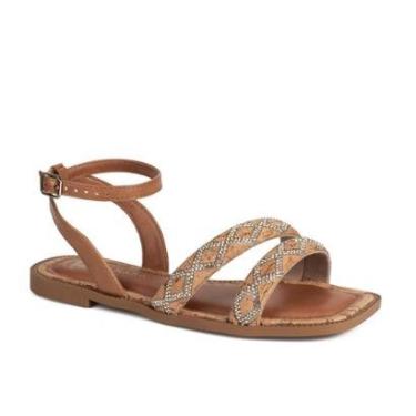 Imagem de Sandália Tanara Rasteira Feminina T9341-Feminino