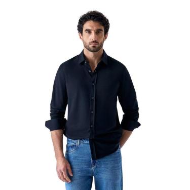 Imagem de Camisa Oficina Reserva Piquet Preto-Masculino