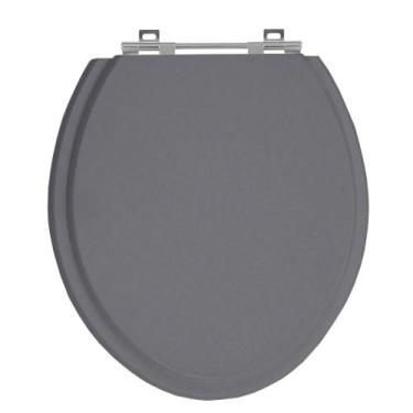 Imagem de Assento Sanitário Universal para Vaso Oval Cinza Amber em Mdf - SICMOL