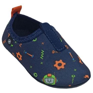 Imagem de Tenis Meia Sapatilha Molekinho Infantil Bebê Em Laycra Confort, Multi 