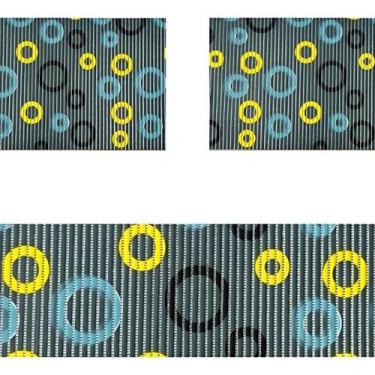 Imagem de Conjunto 3 Tapetes Cozinha Banheiro Compacto Passadeira Duna - Tokdeca