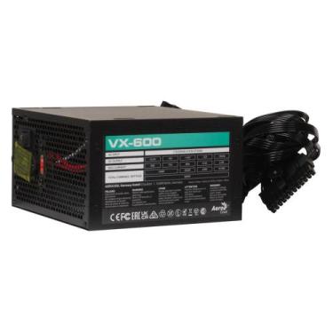 Imagem de Fonte Para PC AeroCool VX600 Stealth 600w Bivolt Sem Cabo 7207, 115/23