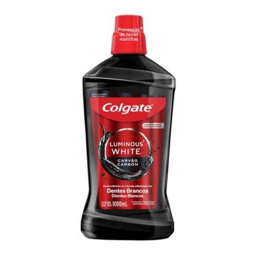 Imagem de Enxaguante Bucal Colgate sem Álcool  - Luminous White Carvão 1L