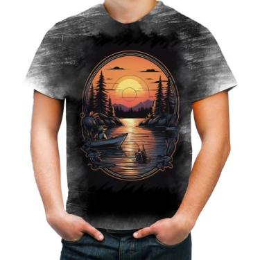 Imagem de Camiseta Desgaste Pesca Esportiva Pôr do Sol Peixes 24 - Kasubeck Stor