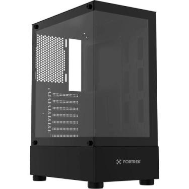 Imagem de Gabinete Gamer Fortrek CRYSTAL MID Tower Preto