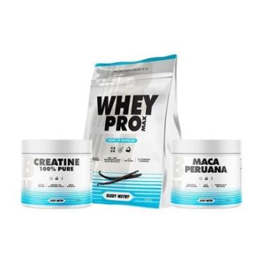 Imagem de Kit Whey Protein 900g Creatina 100 300g Suplemento em Pó 300g Energia e Rotina-Unissex