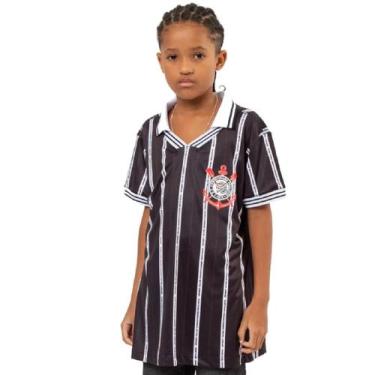Imagem de Camiseta Corinthians Torcida Juvenil  Tecido Leve Sublimado - Surf Cen