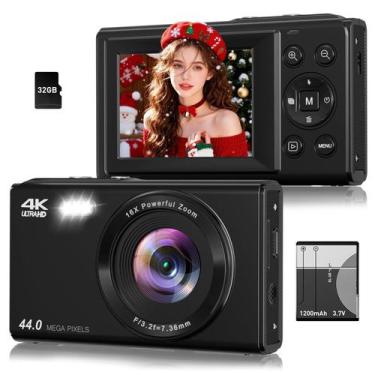 Imagem de Câmera Digital SMARTKLIK 44MP 4K Zoom 16X LCD 2,4"