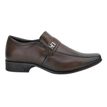 Imagem de Sapato Social de Couro Masculino Jota Pê 77501 Air Magic Marrom, Marro