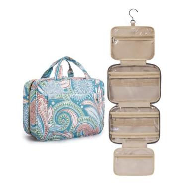 Imagem de Necessaire de viagem BAGSMART com gancho para pendurar, resistente à á