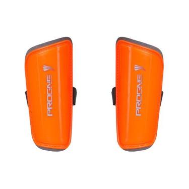 Imagem de Caneleira Progne Sports modelo Moccus Hotstamping, Laranja