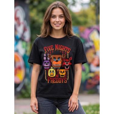 Imagem de Camiseta Unissex - Game Five Nights at Freddy's - Premium Tamanho:04Co