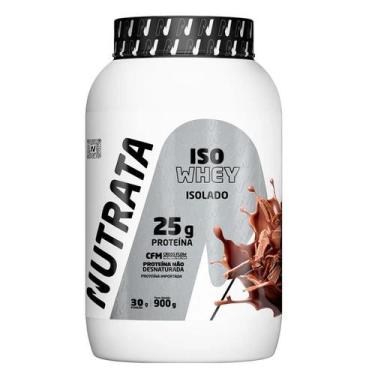 Imagem de Whey Protein Isolado 900g Iso Whey Nutrata Chocolate Tecnologia CFM