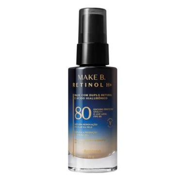 Imagem de Base Líquida com FPS 80 Make B. Retinol H+ 26g - Maquiagem , Cor 20
