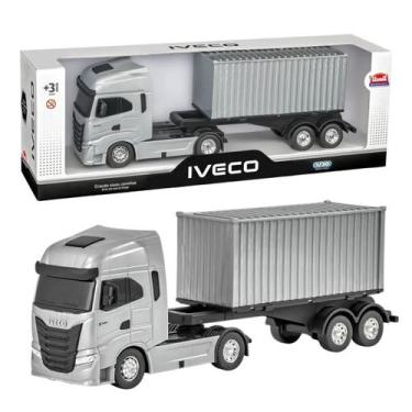 Imagem de Caminhão Toco Iveco S-Way Container - Brinquedo Infantil Realista De C