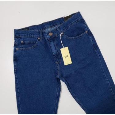 Imagem de Calça jeans lee linha 14 onça 14 oz 100% algodão, Azul blue, 40