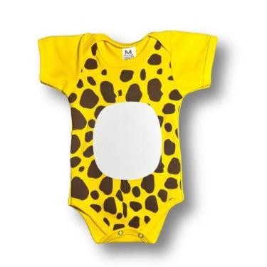 Imagem de Body Bebê Temático Girafinha Marrom 100% Algodão. - DS LOJA, M