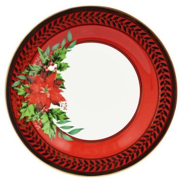Imagem de Jogo 6 Pratos Rasos Vermelho Celio Correa Strauss - Oxford  Porcelas S