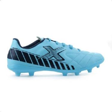 Imagem de Chuteira Futebol De Campo Oxn Track 3 Fit Campo Pro PVC Infantil - Tam
