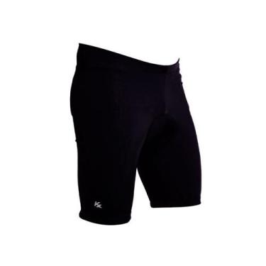Imagem de Bermuda Kanxa Ciclismo Bike Acolchoada 6447 Masc Ad, G, Preto