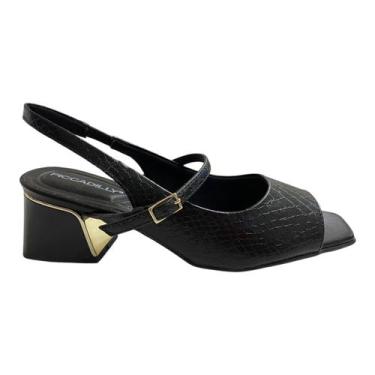 Imagem de Sandalia Feminino Piccadilly Slingback Ultraconforto Calce Fácil 54308