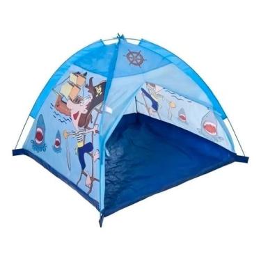 Imagem de Barraca Esconderijo Pirata Tenda Infantil Toca Menino Grande Cor Azul 