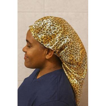 Imagem de Touca de cetim premium dupla face para tranças - AFRODITES STORE